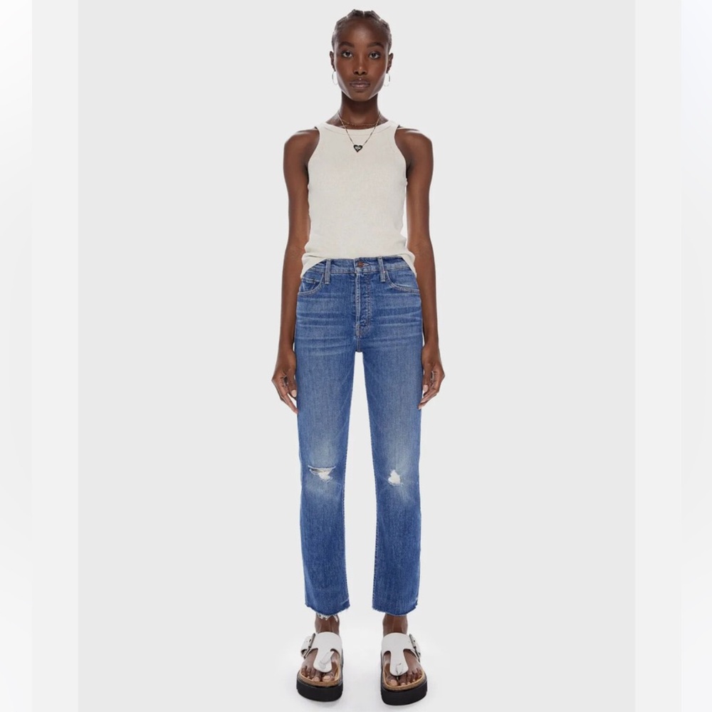 Mother Tomcat Ankle Fray Jeans, Globe Trotter